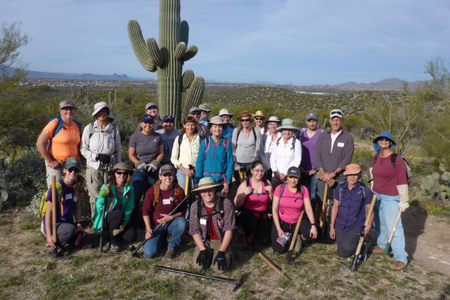 The Catalina State Park Buffel Slayers group